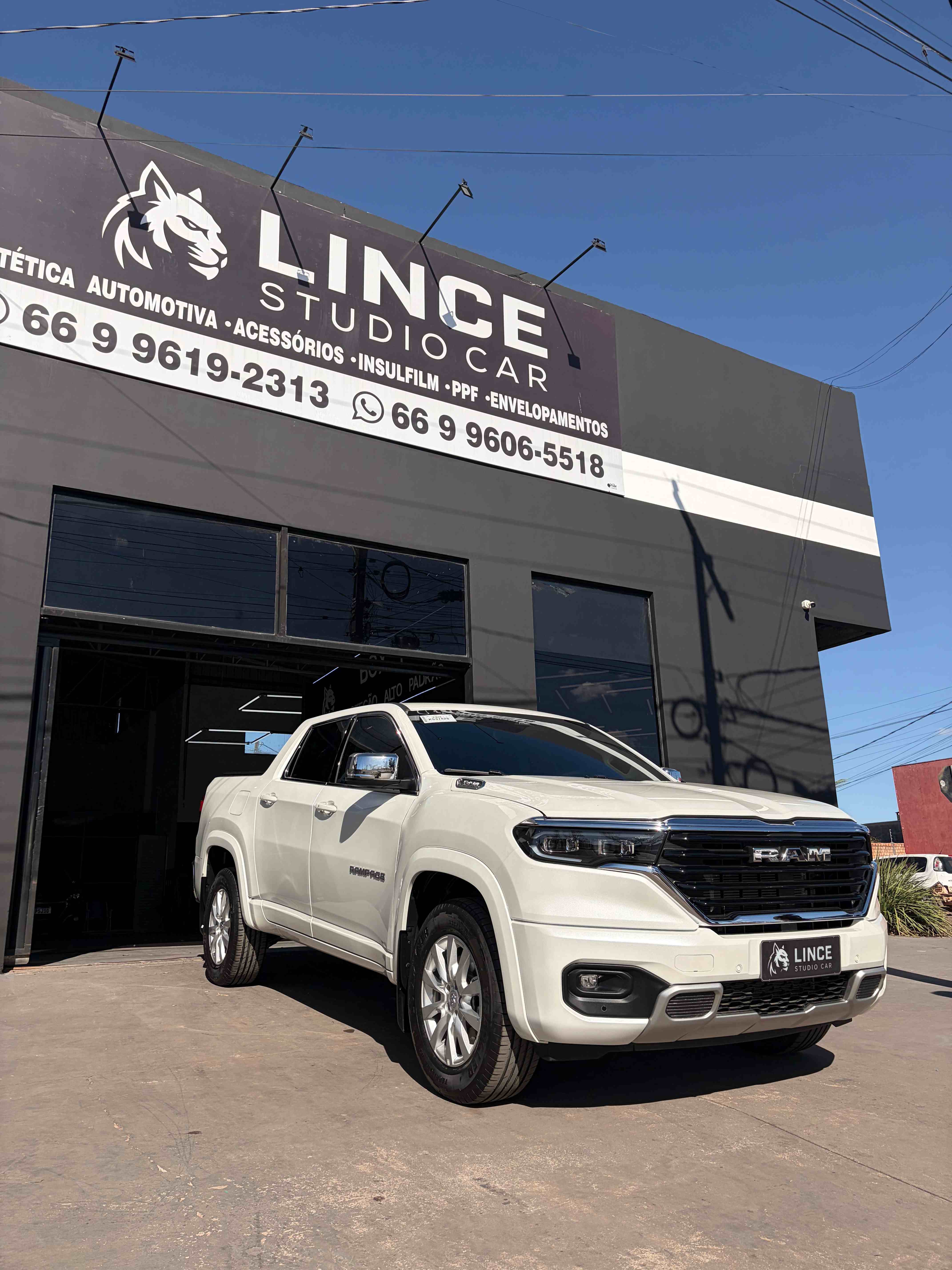 Fachada da Lince Studio Car, estética automotiva na Av. das Itaúbas, Jardim Celeste, em Sinop